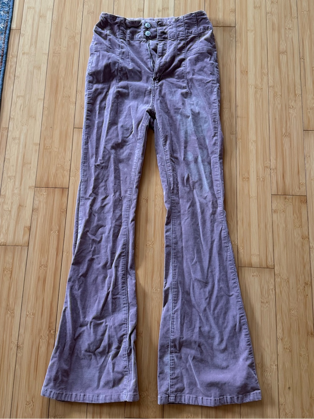 Free People Purple Corduroy Jeans